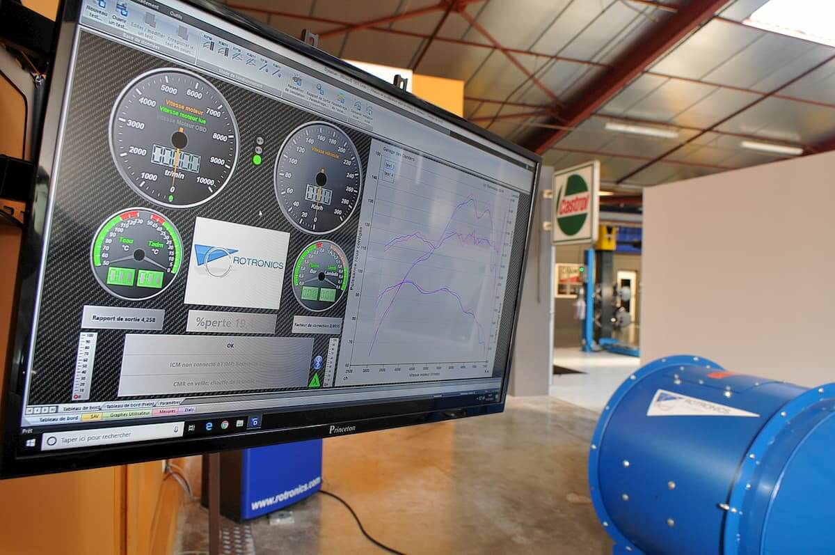 Test de puissance de votre véhicule sur le banc de puissance Rotronics