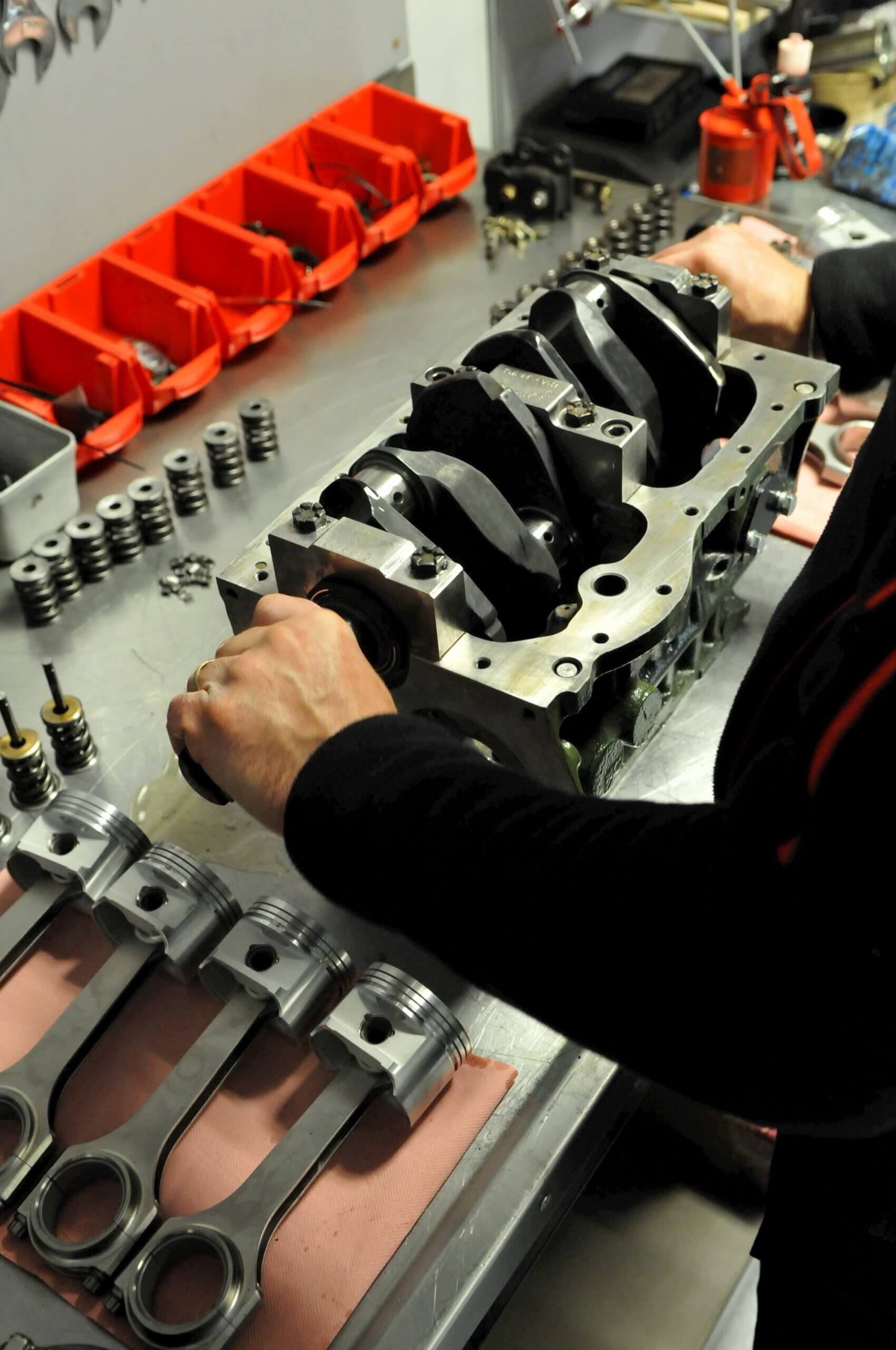 Préparation moteur race engineering au Garage des Damiers à Dreux - Mini austin