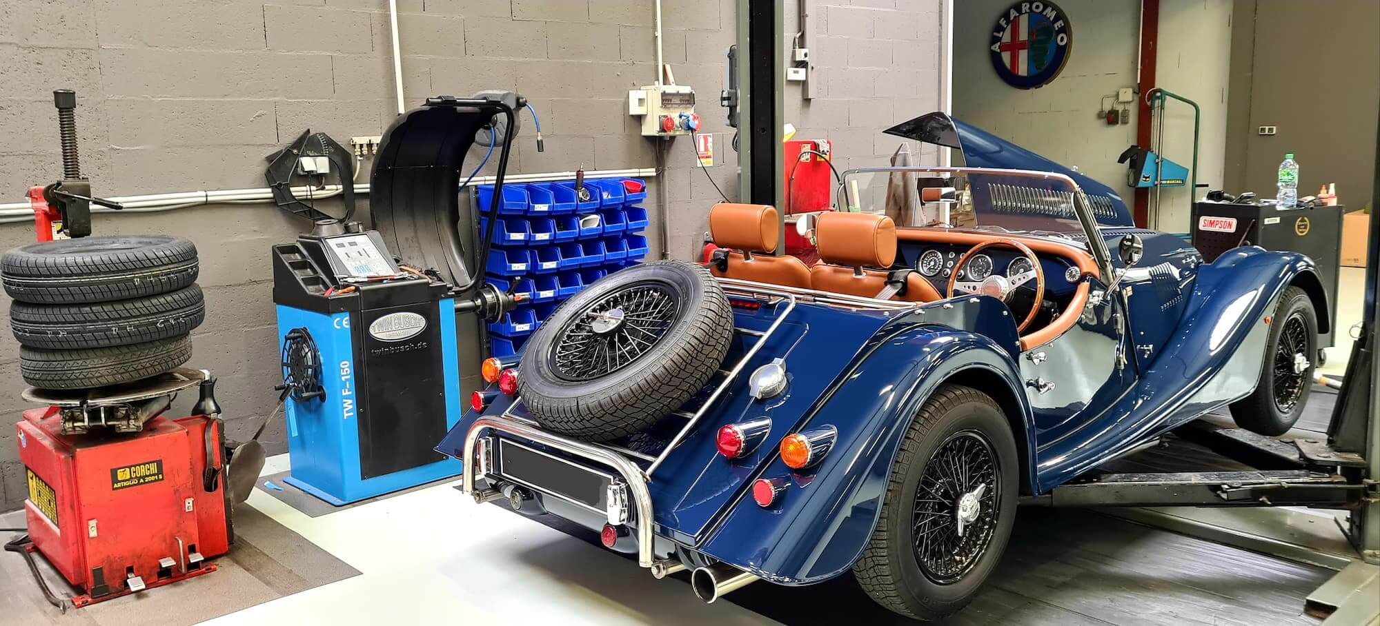 Garage des Damiers - Atelier mécanique - Classic Morgan - British car - Gentleman driver car - 1