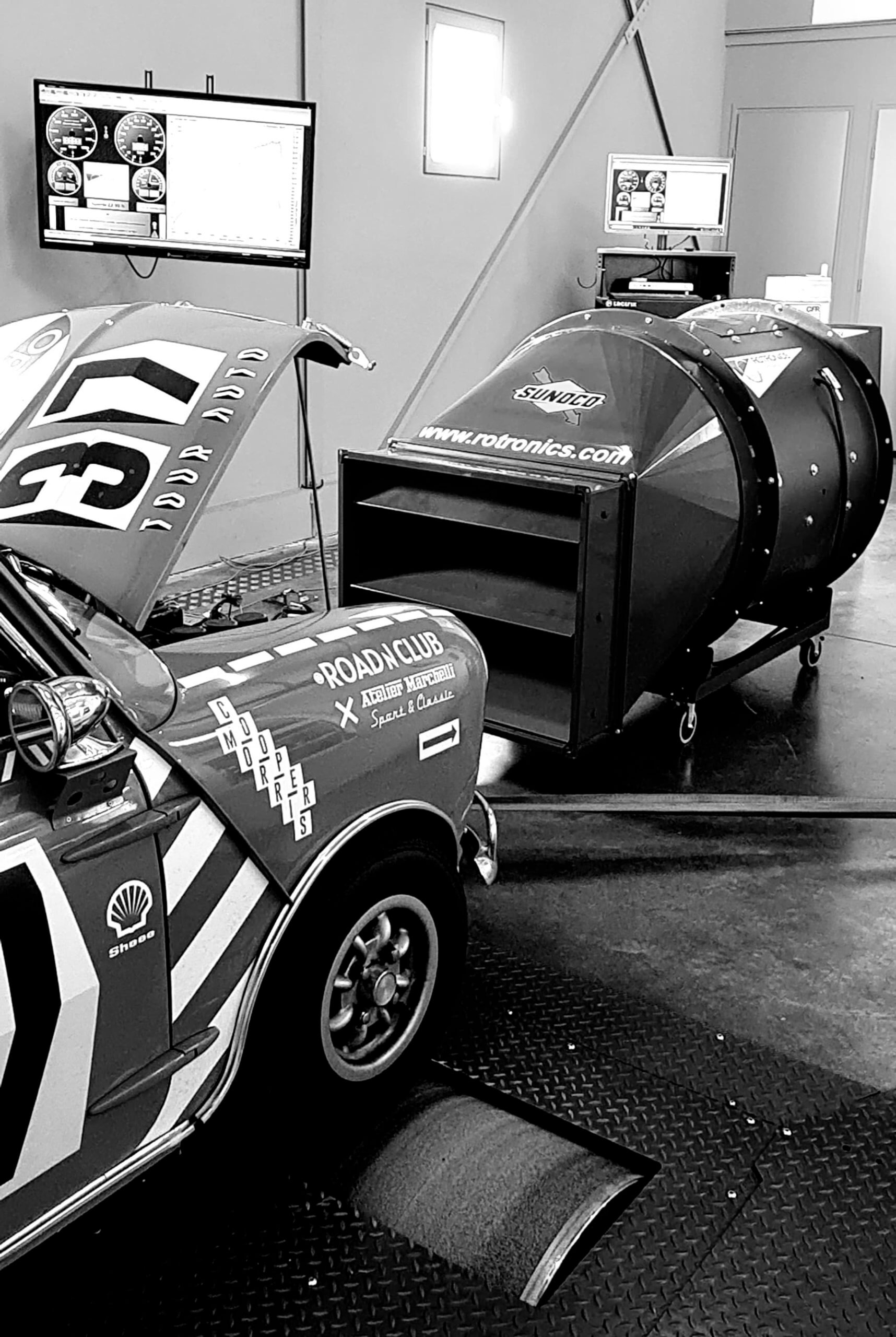 Garage des Damiers - Banc de Puissance - Rotronics - Austin Mini - Historic racing - Réglage moteur - 1