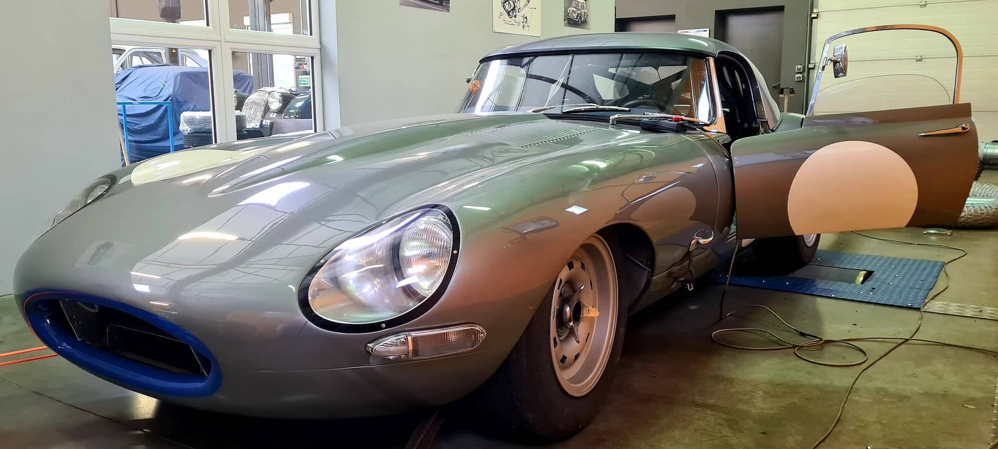 Garage des Damiers - Banc de puissance - Rotronics - Réglage moteur - Historic racing - Vintage racing - Jaguar Type E - British racing - Le Mans Classic