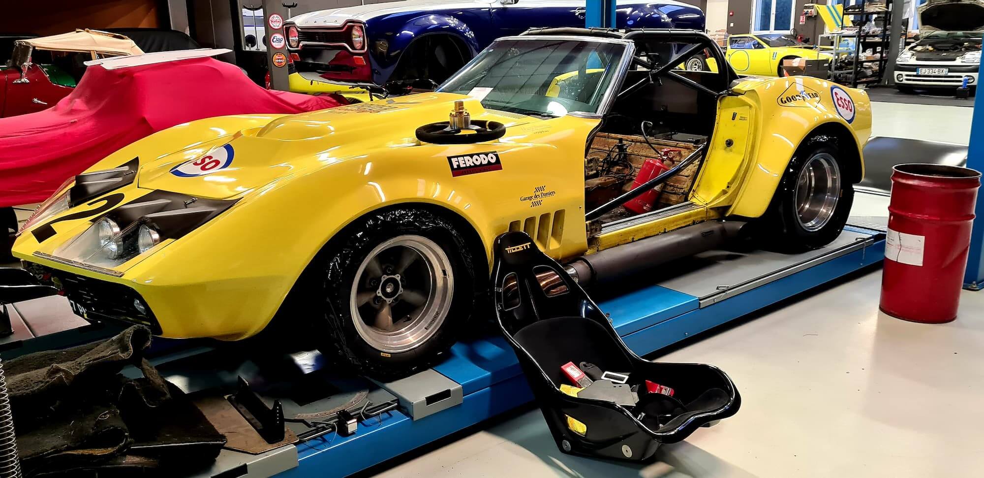Garage des Damiers - Corvette C3 - Préparation compétition - Peter Auto - Tour Auto - Lemans Classic