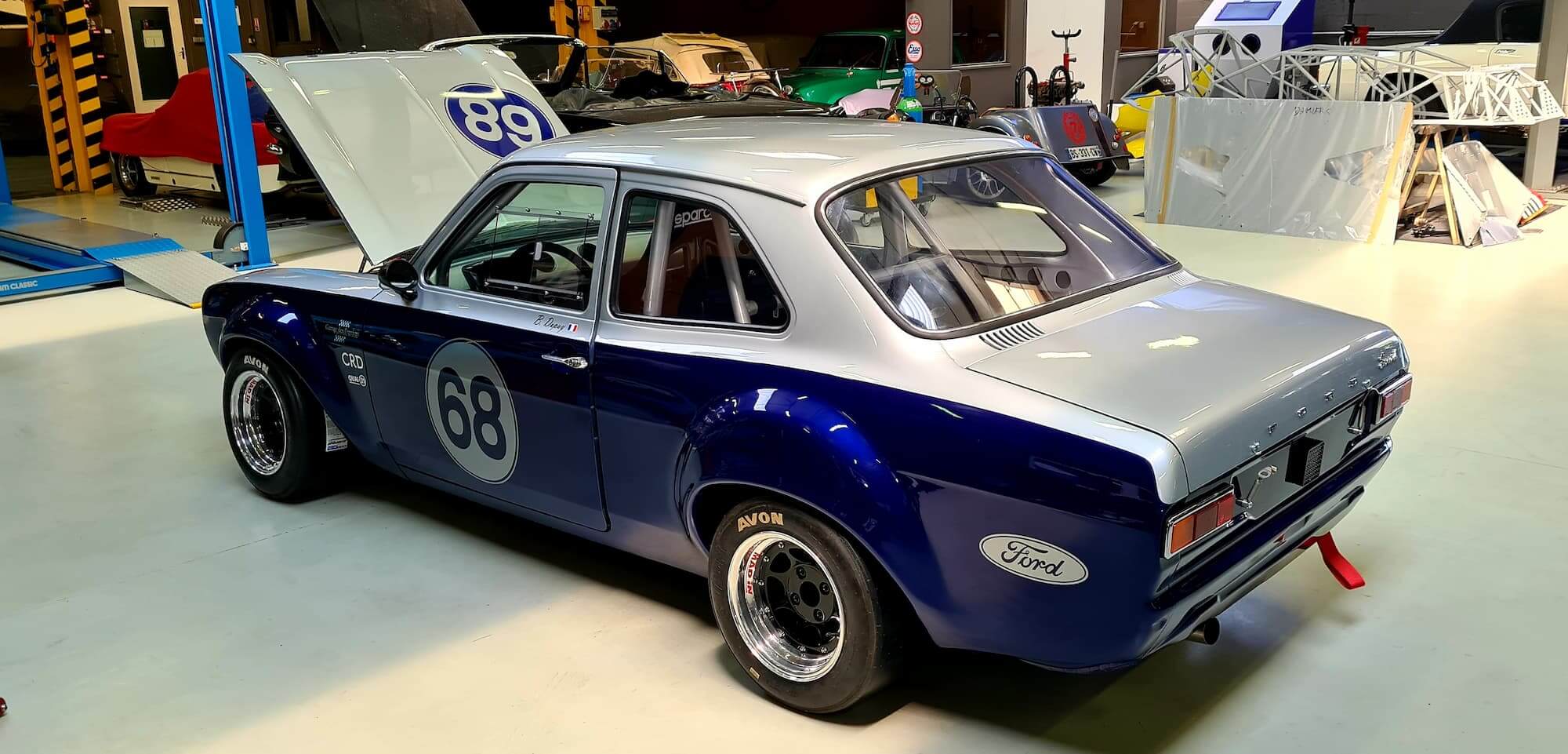 Garage des Damiers - Ford Escort - Historic racing - Classic Racing - Old School Ford - Préparation compétition - Restauration automobile 1